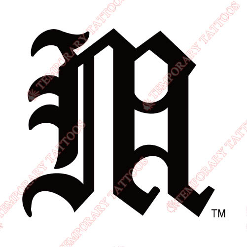 Miami Hurricanes Customize Temporary Tattoos Stickers NO.5045
